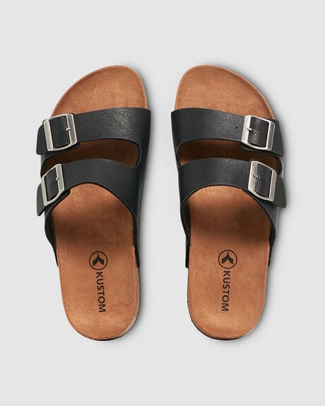 Duo Slide - Mens Black/Tan