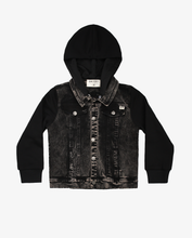 Load image into Gallery viewer, Black Wash Denim Jacket
