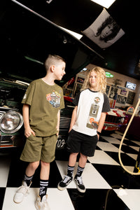 Washed Khaki Road trip Tee