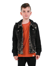 Load image into Gallery viewer, Black Wash Denim Jacket
