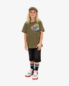 Washed Khaki Road trip Tee