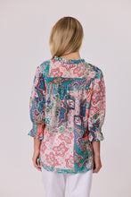Load image into Gallery viewer, Aurora Peasant Top - Coral
