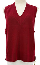 Load image into Gallery viewer, Rib Knit Vest- Maroon
