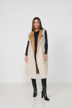 Load image into Gallery viewer, Reversible Long Vest - Faux Mongolian &amp; Suede
