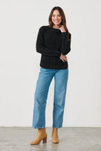 Load image into Gallery viewer, Scoop Hem with Contrast Ribbing Jumper
