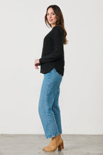 Load image into Gallery viewer, Scoop Hem with Contrast Ribbing Jumper
