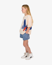 Load image into Gallery viewer, Cream Mini Flutter Tee
