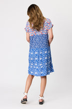 Load image into Gallery viewer, Linda Printed Tiered Dress - Blue
