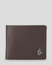 Load image into Gallery viewer, Single Stone Leather Wallet - Dark Brown
