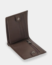 Load image into Gallery viewer, Single Stone Leather Wallet - Dark Brown
