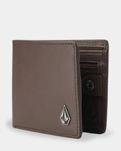 Load image into Gallery viewer, Single Stone Leather Wallet - Dark Brown
