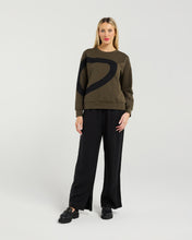 Load image into Gallery viewer, Amara Sweat - Khaki &amp; Black
