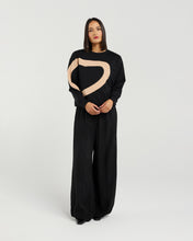 Load image into Gallery viewer, Amara Sweat - Black &amp; Biscuit
