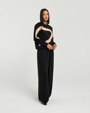 Load image into Gallery viewer, Amara Sweat - Black &amp; Biscuit
