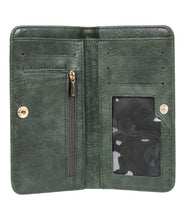 Load image into Gallery viewer, Crazy Wave Bi-Fold Wallet - Agave Green
