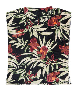 Stay Magical Printed Hooded Towel - Anthracite Wind Swept Floral