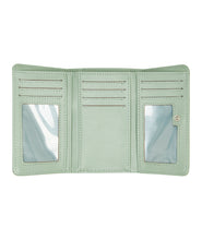 Load image into Gallery viewer, Crazy Diamond Tri Fold Wallet - Laurel Green

