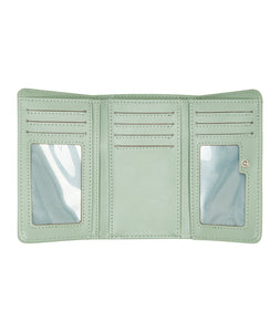 Crazy Diamond Tri Fold Wallet - Laurel Green