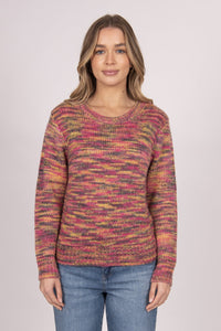 Space Dye Pullover - Autumn Sunset