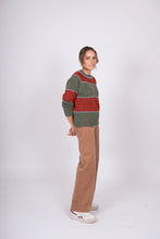 Load image into Gallery viewer, Mohair Block Stripe Pullover
