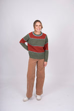 Load image into Gallery viewer, Mohair Block Stripe Pullover
