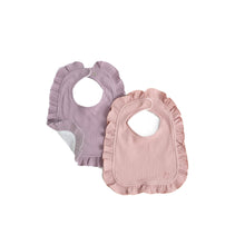 Load image into Gallery viewer, Frilly Bib 2pc Set
