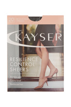 Load image into Gallery viewer, Resilience Control Sheers 20 Denier Pantihose - Barely Black
