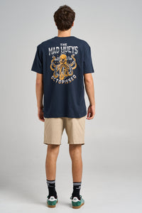 Anchor Octopissed SS Tee - Navy