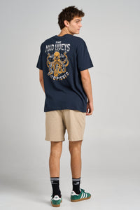 Anchor Octopissed SS Tee - Navy