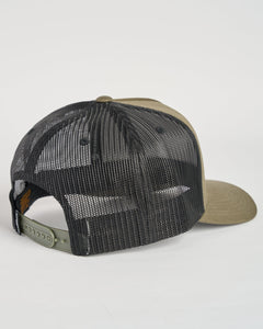 Hueys Pirate Twill Trucker - Olive