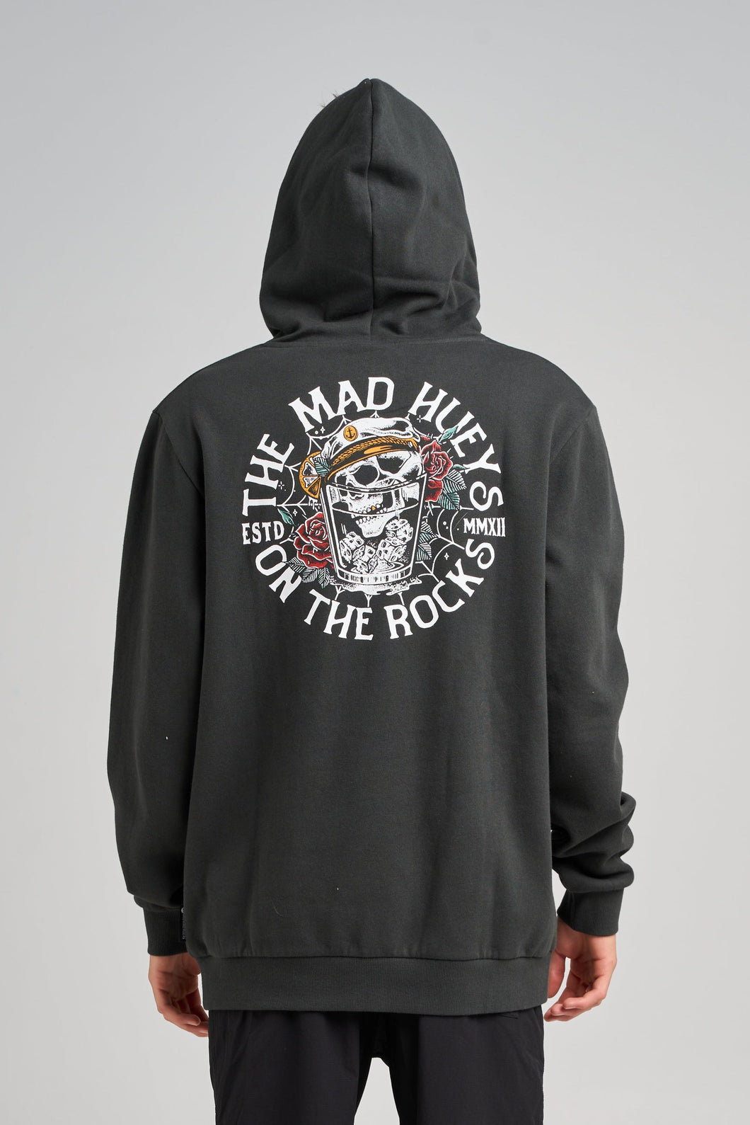 On The Rocks Hooded Pullover - Vintage Black