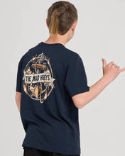 Load image into Gallery viewer, Flame Anchor Youth SS Tee - Navy
