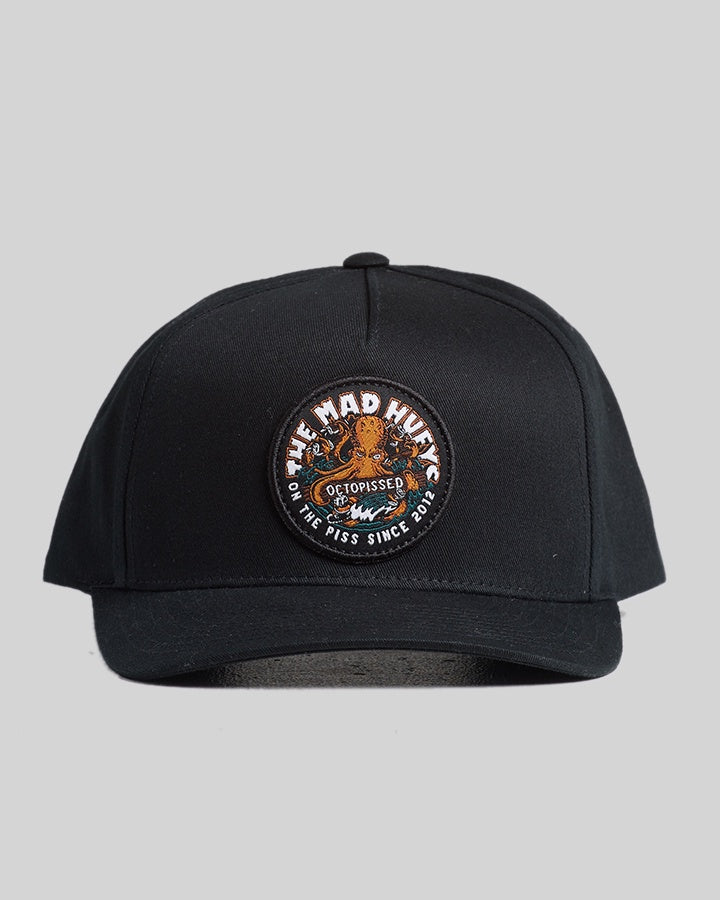 Octopissed Twill Trucker - Black