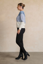 Load image into Gallery viewer, Block Stripes with Sparkle Lines Jumper - Sky
