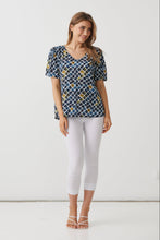 Load image into Gallery viewer, Printed V-Neck Top
