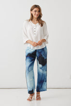 Load image into Gallery viewer, Half Placket Blouse with Cuffs - White
