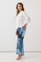Load image into Gallery viewer, Half Placket Blouse with Cuffs - White
