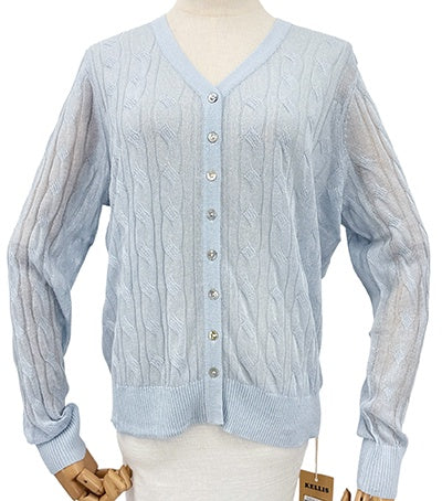 Lightweight Summer Cardi - Light Blue