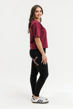 Load image into Gallery viewer, Apartment Pant - Merlot/Blush X
