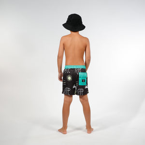 Ocean Board Short - Black Green