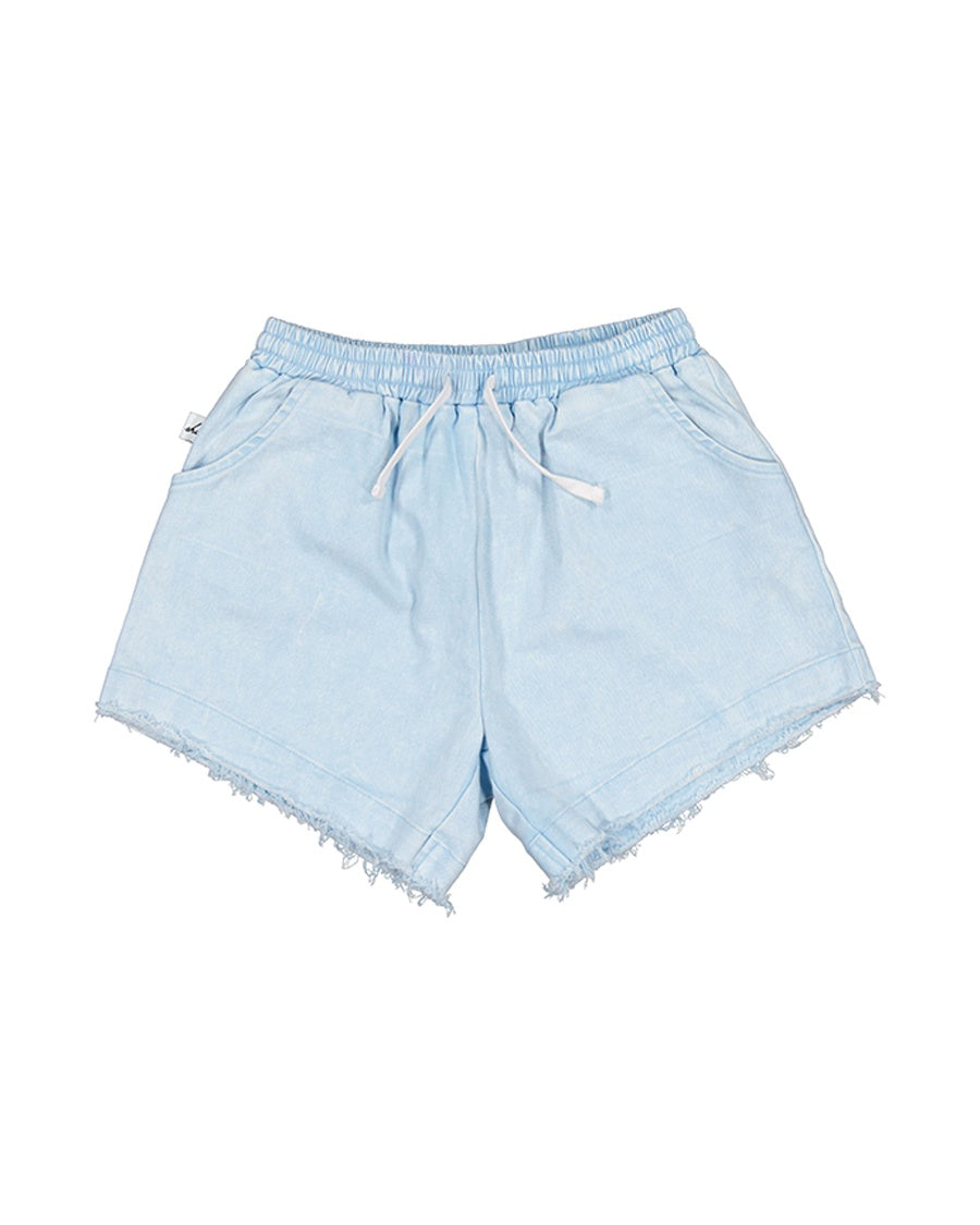 Icy Blue Denim Short