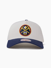 Load image into Gallery viewer, NBA White/Team Colour Pro Pinch Snapback - Denver Nuggets
