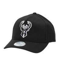 Load image into Gallery viewer, NBA Black And White Snapback - Milwaukee Bucks
