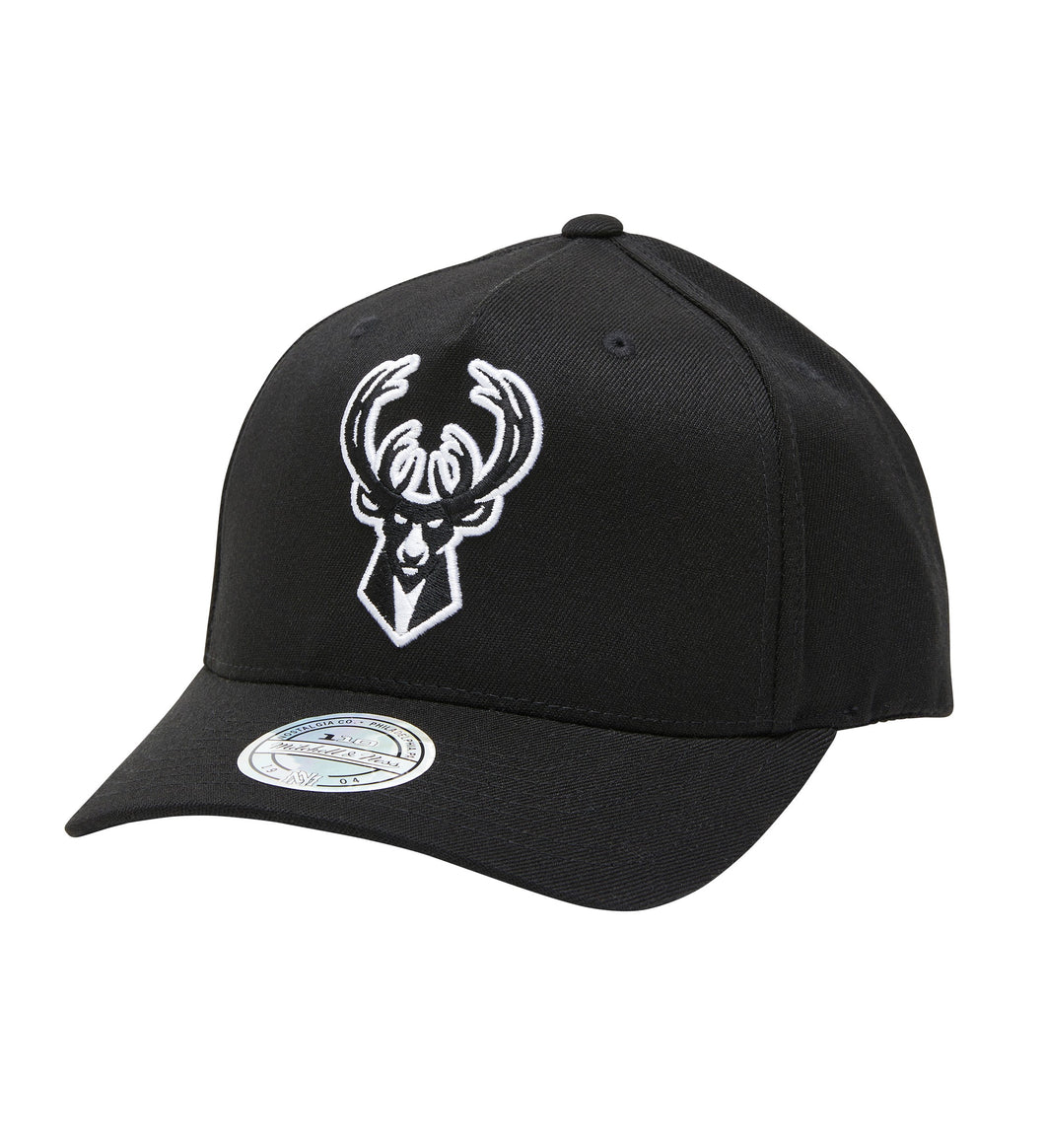 NBA Black And White Snapback - Milwaukee Bucks