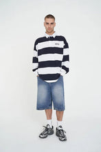 Load image into Gallery viewer, Stripe Grand Rugby - Navy/White
