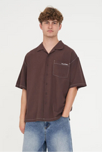 Load image into Gallery viewer, Havana Stitched Box Shirt - Cocoa
