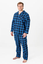 Load image into Gallery viewer, Brushed Cotton Pyjamas - Blue Check
