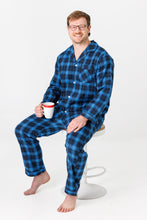 Load image into Gallery viewer, Brushed Cotton Pyjamas - Blue Check
