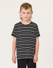 Load image into Gallery viewer, Rad Tribe Tee - Black/White Stripe
