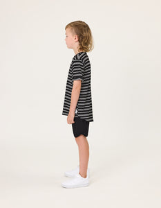Rad Tribe Tee - Black/White Stripe